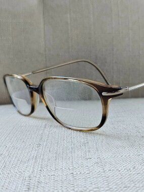 Vintage Bulova Men Eyeglasses Frame PECAN Glasses TRUBUTE KINGSTON Eyewear